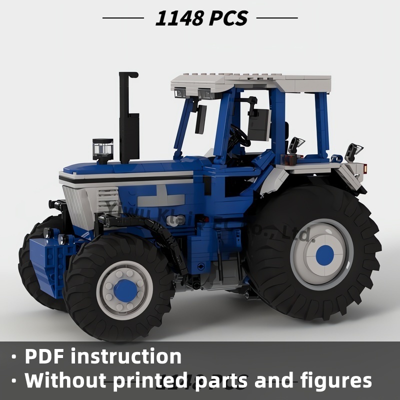 Farming Agriculture Model - 1148Pcs MOC Classic Blue Agricultural Farm