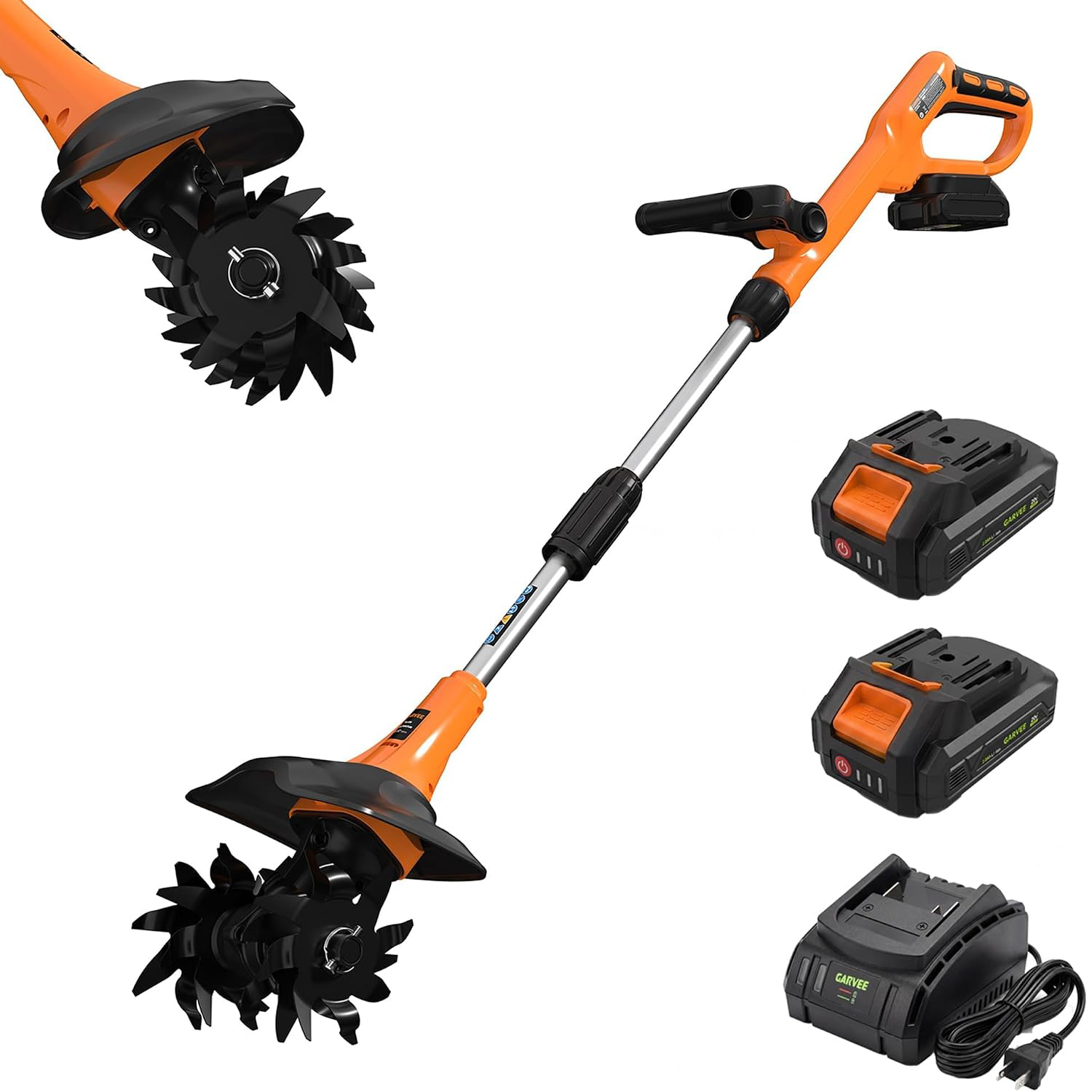 20V Cordless Garden Tiller, 2x - Farming Equipment For Agriculture review and price