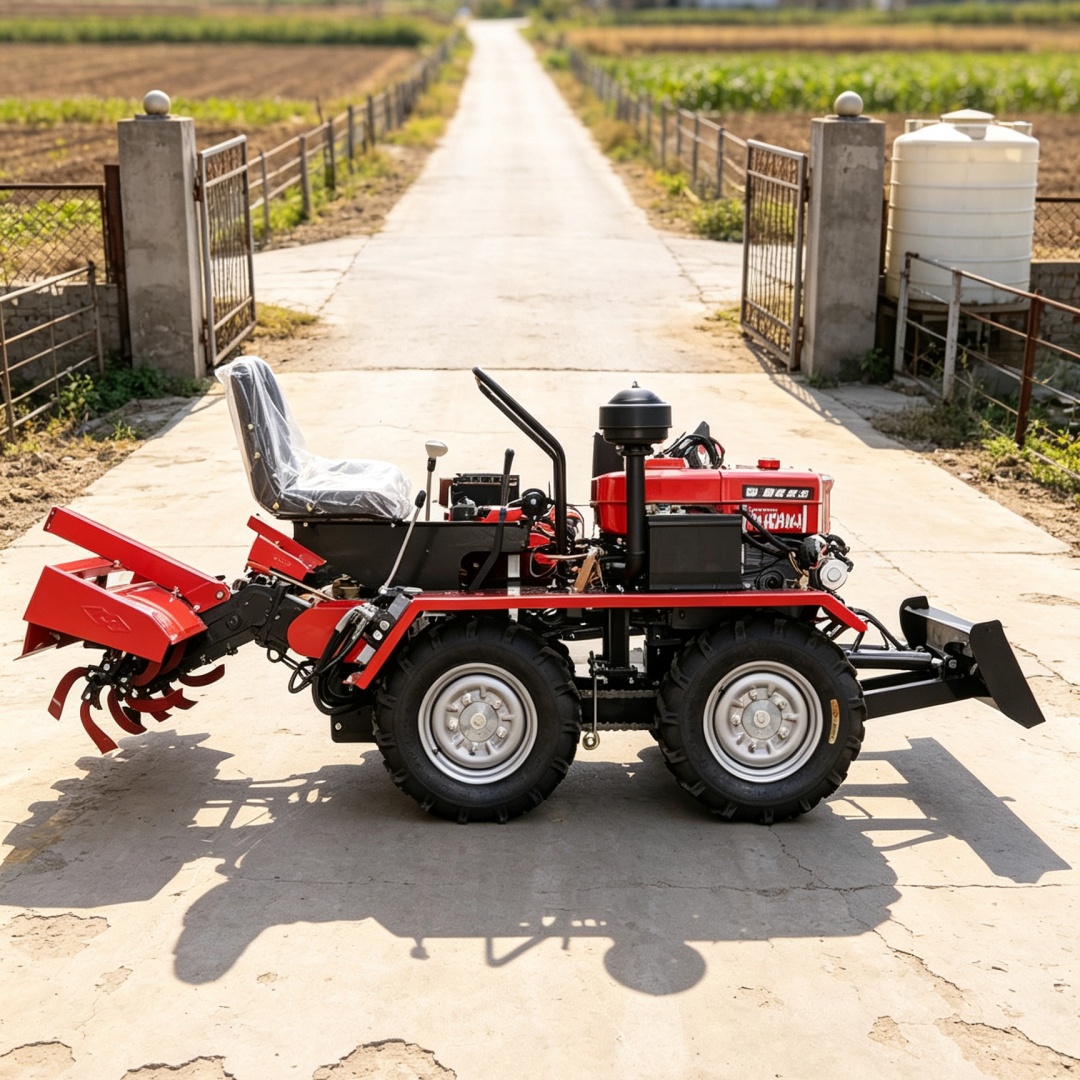 Customized 4‑Wheel 4WD Tiller‑ - Agriculture Farming Types review and price