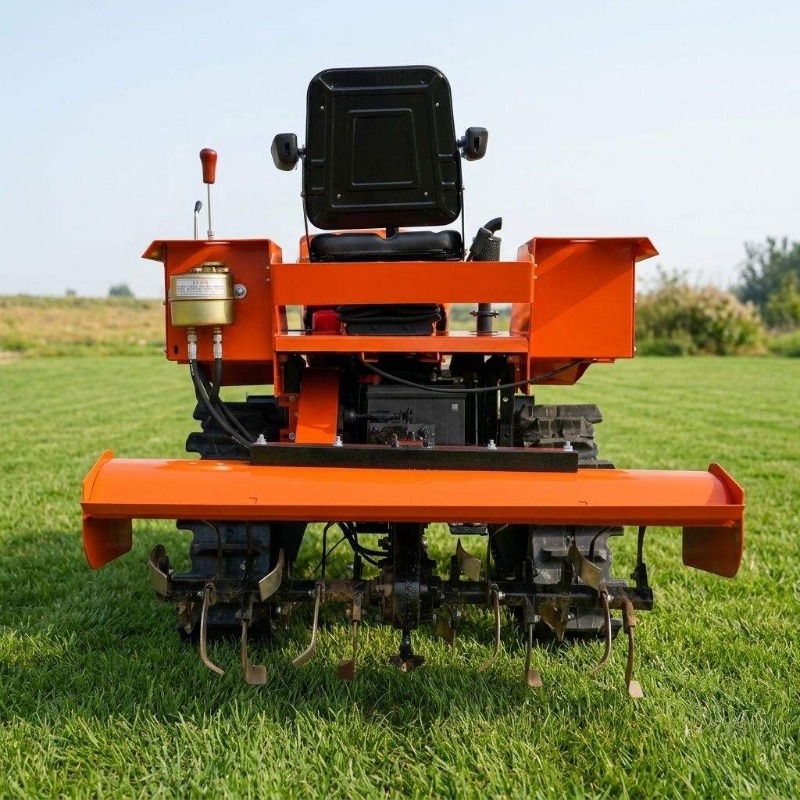 Crawler 4WD Rotary Tiller 35HP - Farming Equipment For Agriculture review and price
