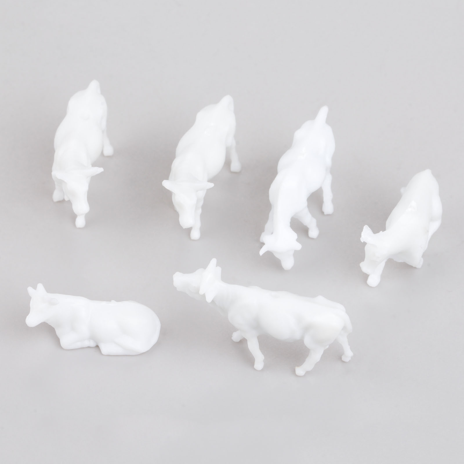 100pcs White Model Cows Scale  - Farming Agriculture Model review and price